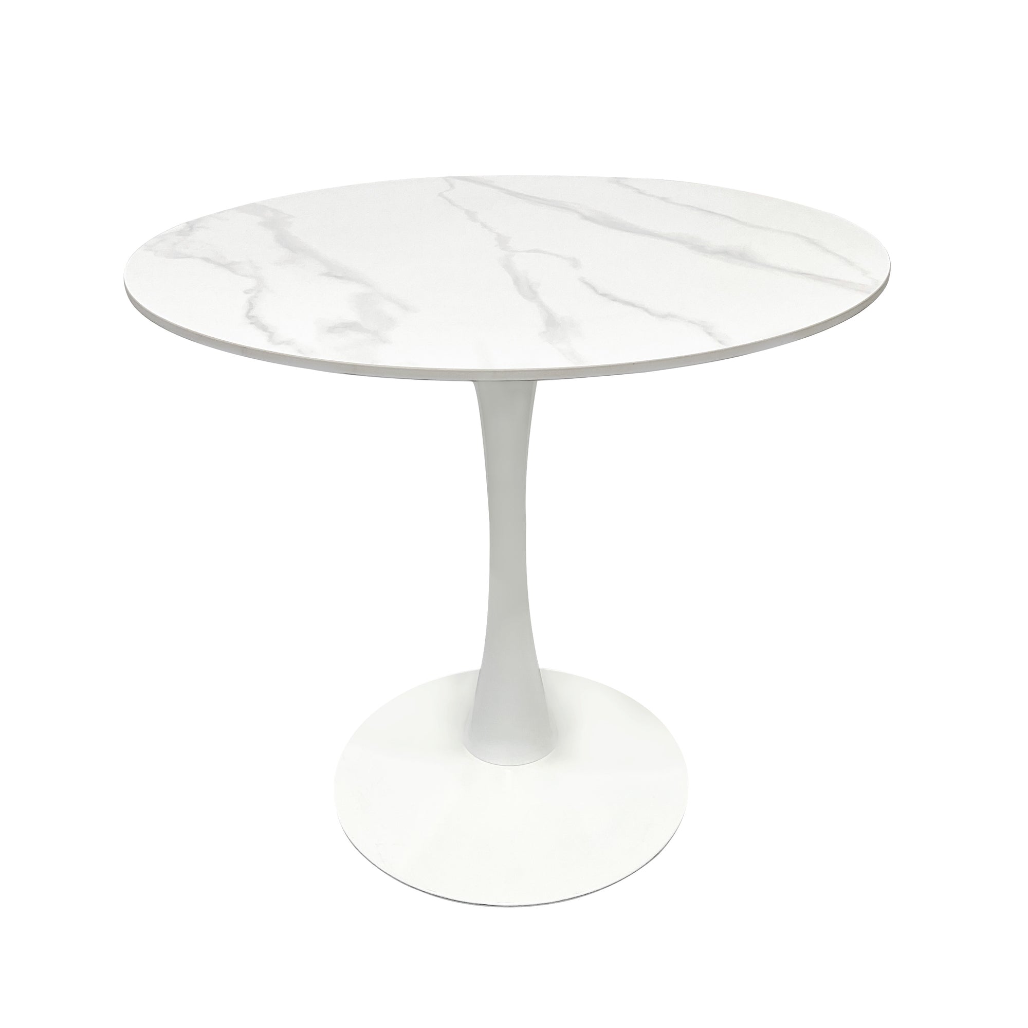 Compact Dining Table , 2-6 Seater for Home & Small Restaurants, Round 80cm, Space-Saving Design