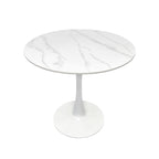 Compact Dining Table , 2-6 Seater for Home & Small Restaurants, Round 80cm, Space-Saving Design