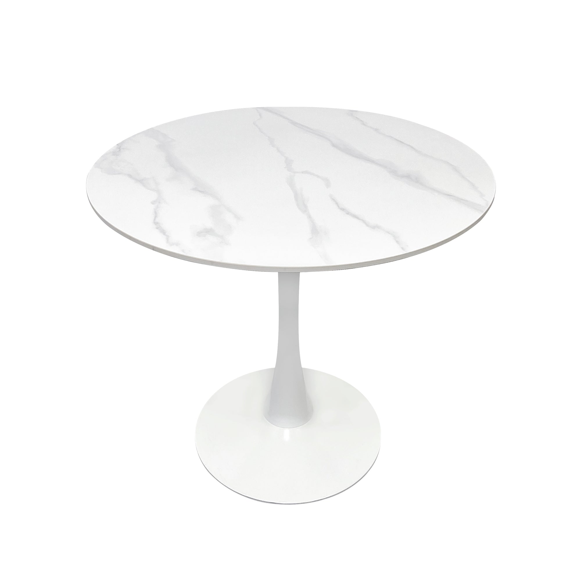 Compact Dining Table , 2-6 Seater for Home & Small Restaurants, Round 80cm, Space-Saving Design