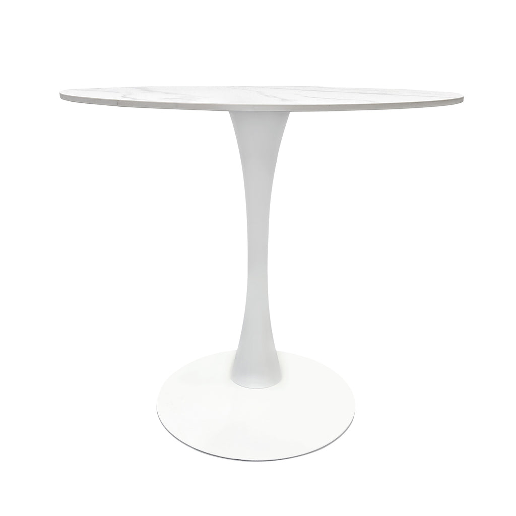 Compact Dining Table , 2-6 Seater for Home & Small Restaurants, Round 80cm, Space-Saving Design