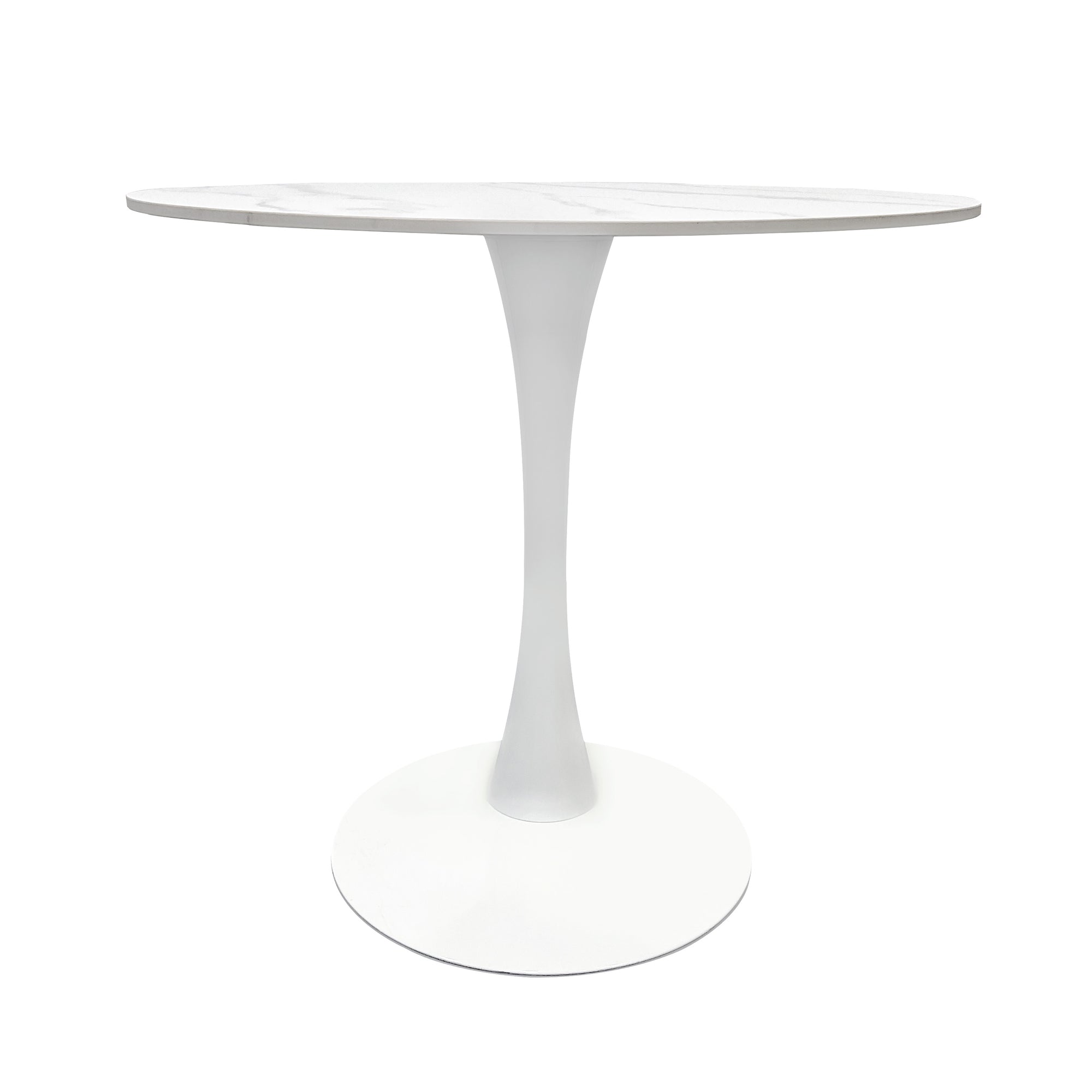 Compact Dining Table , 2-6 Seater for Home & Small Restaurants, Round 80cm, Space-Saving Design