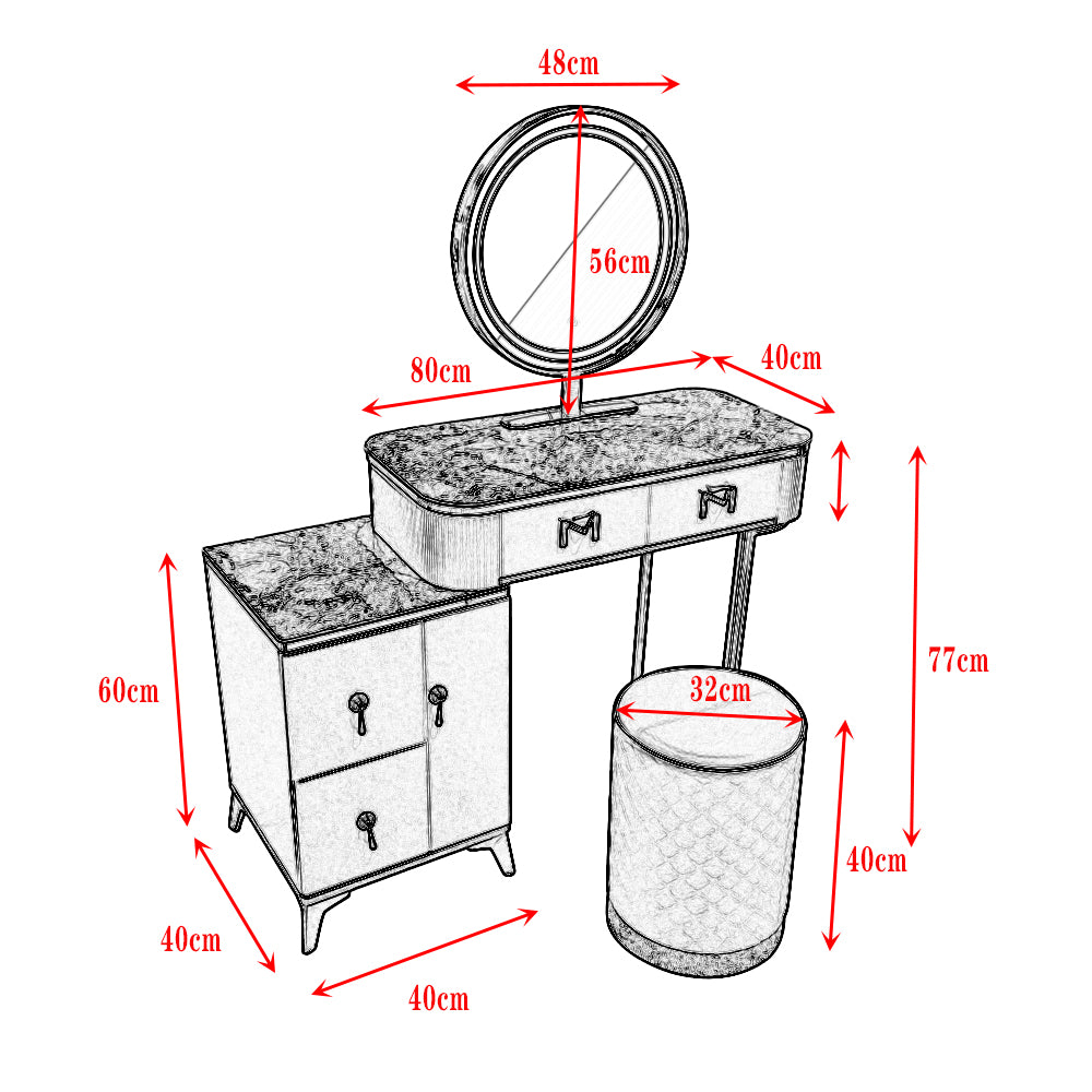 Bed Side Table-CBB243