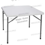 Plastic Folding Table Portable Trestle Table Multi-purpose Carry Handle Lightweight Dining Living Office Camp Picnic Party Beach Event Furniture