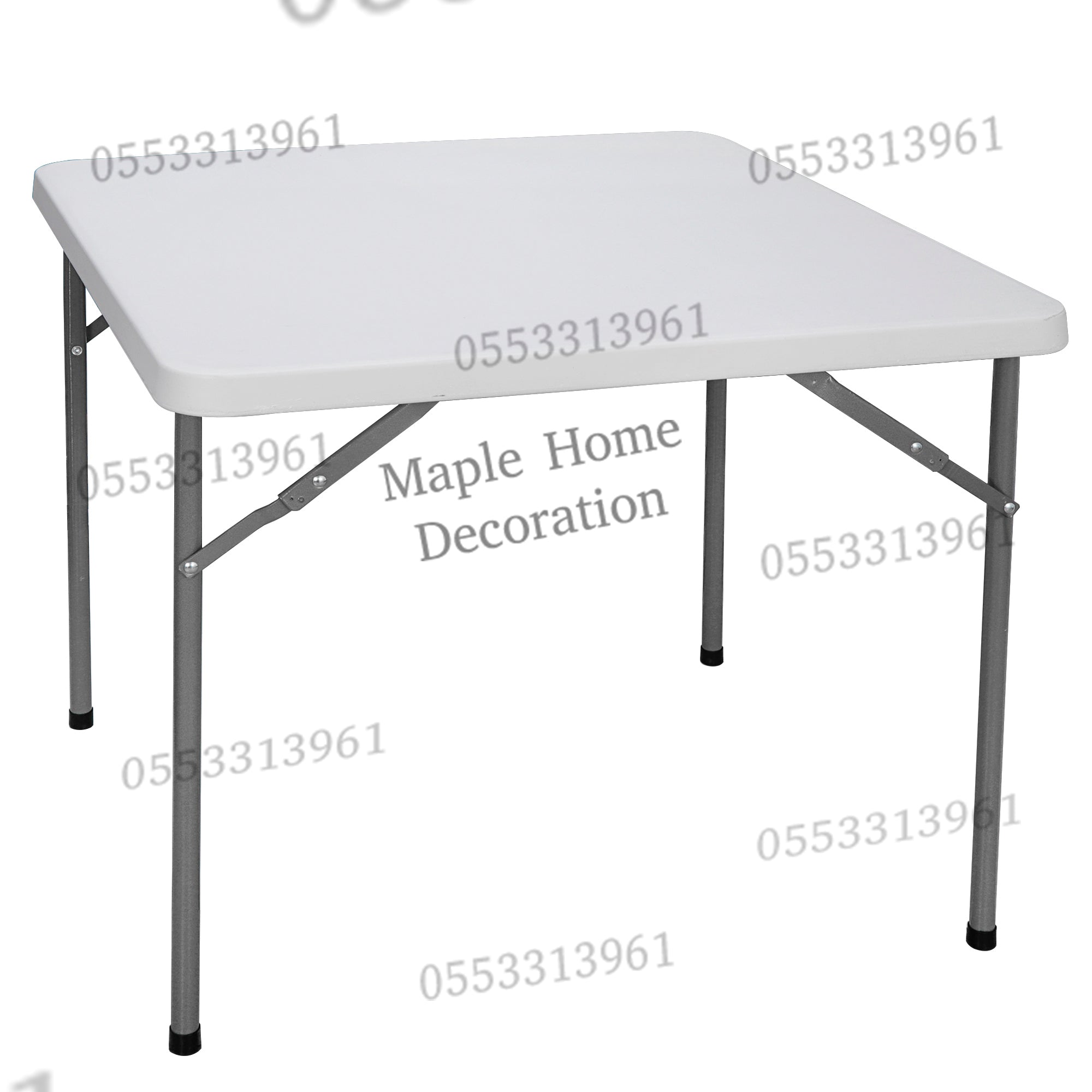Plastic Folding Table Portable Trestle Table Multi-purpose Carry Handle Lightweight Dining Living Office Camp Picnic Party Beach Event Furniture