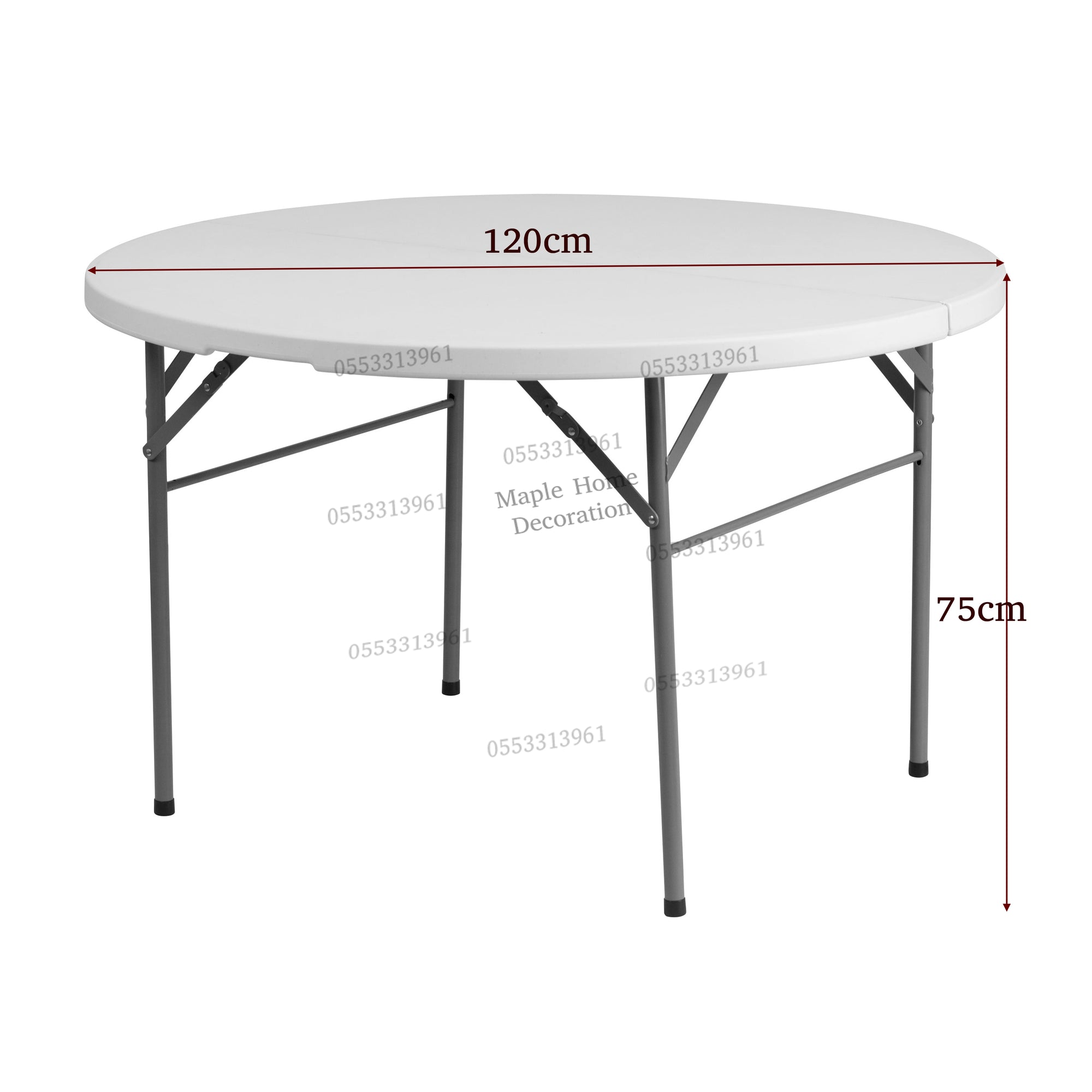 Plastic Folding Table Portable Trestle Table Multi-purpose Carry Handle Lightweight Dining Living Office Camp Picnic Party Beach Event Furniture
