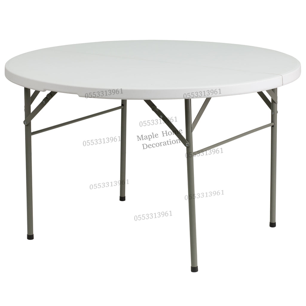 Plastic Folding Table Portable Trestle Table Multi-purpose Carry Handle Lightweight Dining Living Office Camp Picnic Party Beach Event Furniture