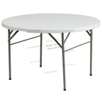 Plastic Folding Table Portable Trestle Table Multi-purpose Carry Handle Lightweight Dining Living Office Camp Picnic Party Beach Event Furniture
