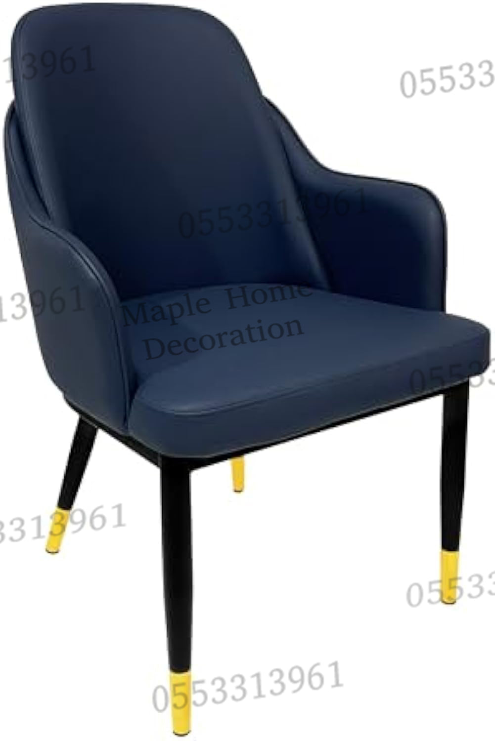 Dining Chairs Velvet Cushion Seat Chair Stainless Steel Golden Legs Dining Room Chair