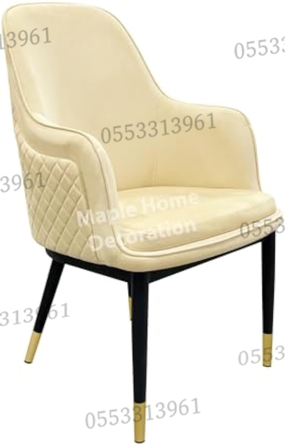 Dining Chairs Velvet Cushion Seat Chair Stainless Steel Golden Legs Dining Room Chair
