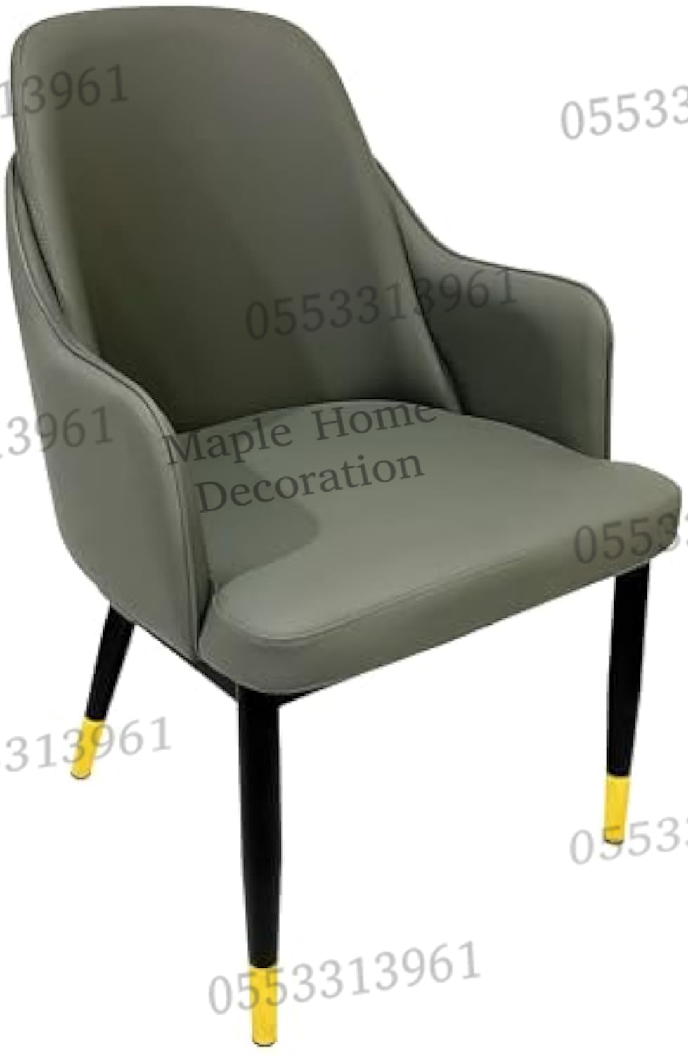 Dining Chairs Velvet Cushion Seat Chair Stainless Steel Golden Legs Dining Room Chair