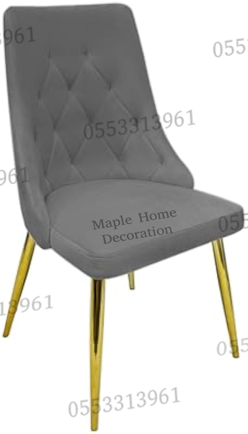 Dining Chairs Velvet Cushion Seat Chair Stainless Steel Golden Legs Dining Room Chair