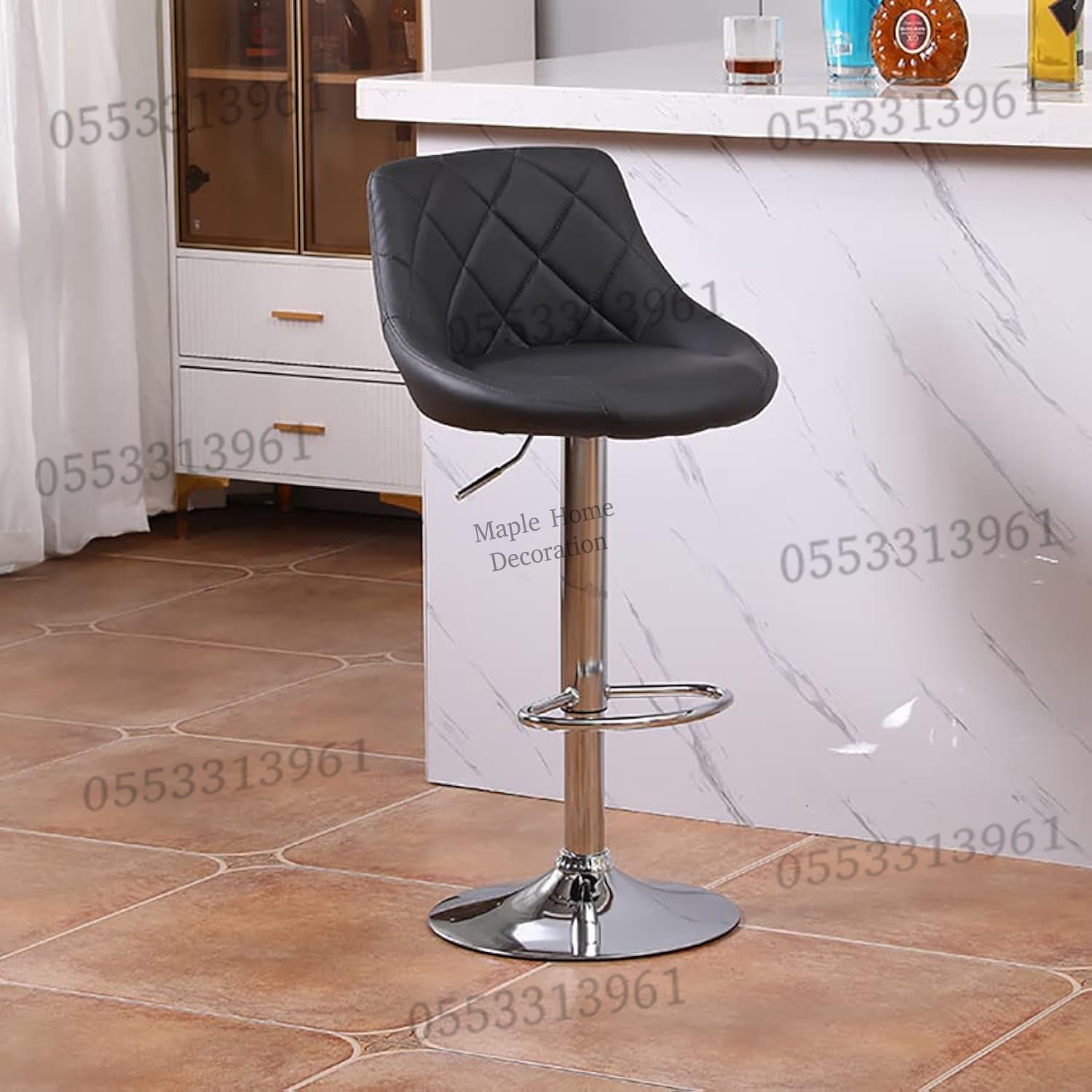 Adjustable Height Swivel Bar Stool Rotation, Stylish & Versatile Seating