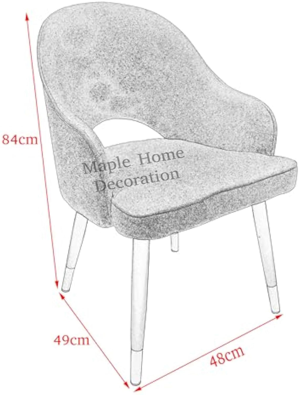 Dining Chairs Velvet Cushion Seat Chair Stainless Steel Golden Legs Dining Room Chair
