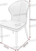 Dining Chairs Velvet Cushion Seat Chair Stainless Steel Golden Legs Dining Room Chair