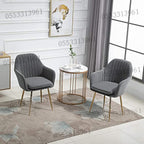 Dining Chairs Velvet Cushion Seat Chair Stainless Steel Golden Legs Dining Room Chair