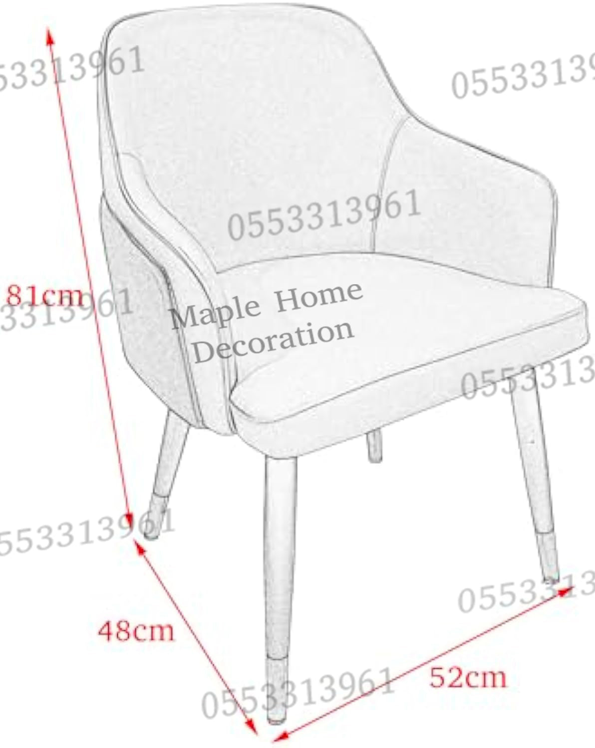 Dining Chairs Velvet Cushion Seat Chair Stainless Steel Golden Legs Dining Room Chair