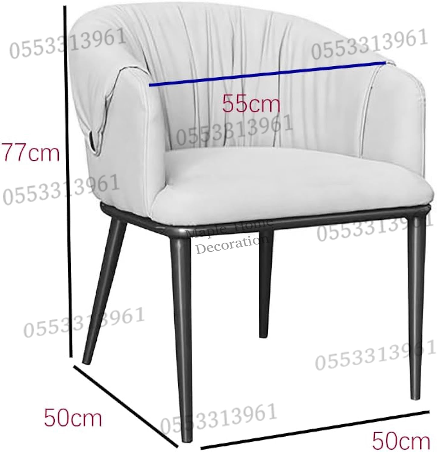 Dining Chairs Velvet Cushion Seat Chair Stainless Steel Golden Legs Dining Room Chair