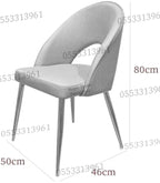 Dining Chairs Velvet Cushion Seat Chair Stainless Steel Golden Legs Dining Room Chair