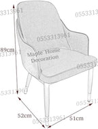 Dining Chairs Velvet Cushion Seat Chair Stainless Steel Golden Legs Dining Room Chair