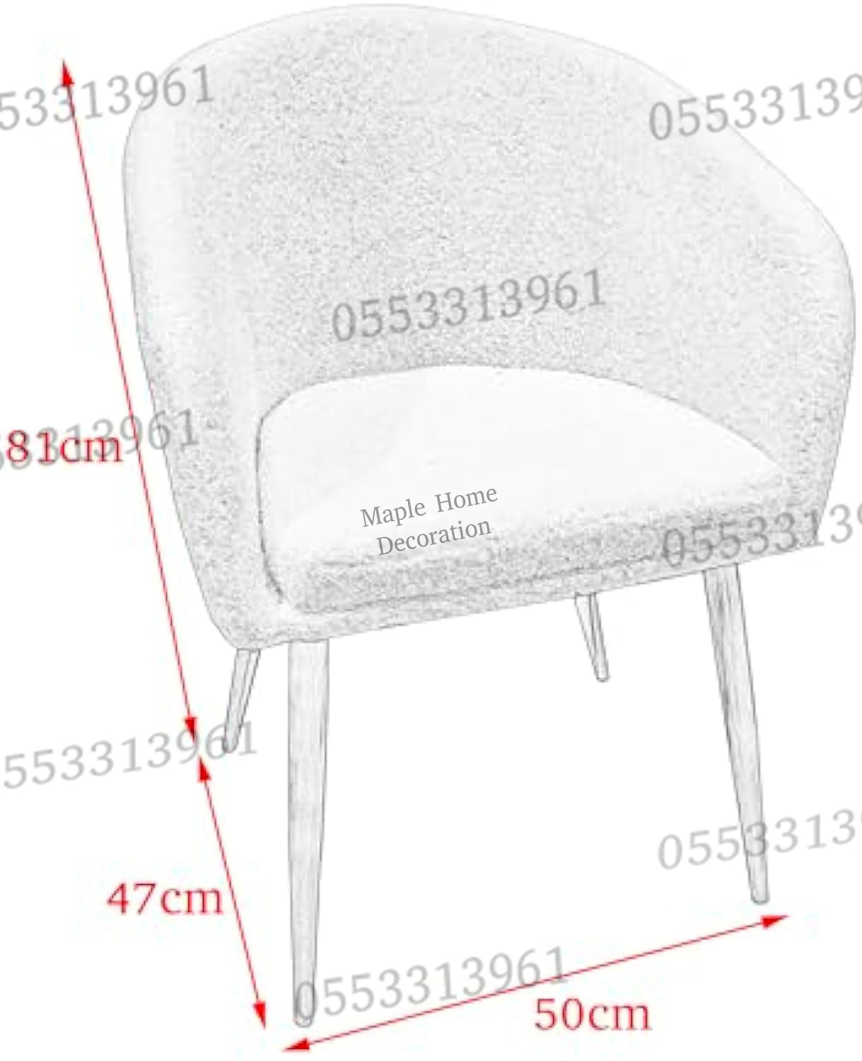 Dining Chairs Velvet Cushion Seat Chair Stainless Steel Golden Legs Dining Room Chair