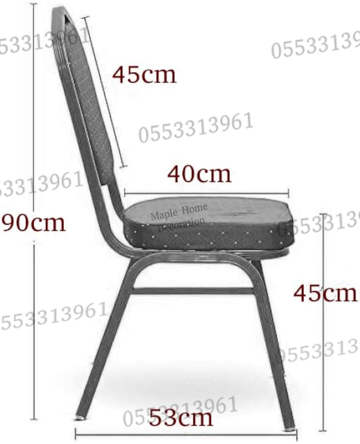 Dining Chairs Velvet Cushion Seat Chair Stainless Steel Golden Legs Dining Room Chair