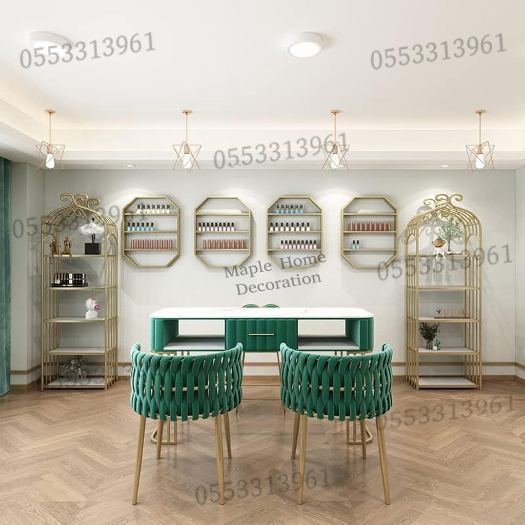 Dining Chairs Velvet Cushion Seat Chair Stainless Steel Golden Legs Dining Room Chair