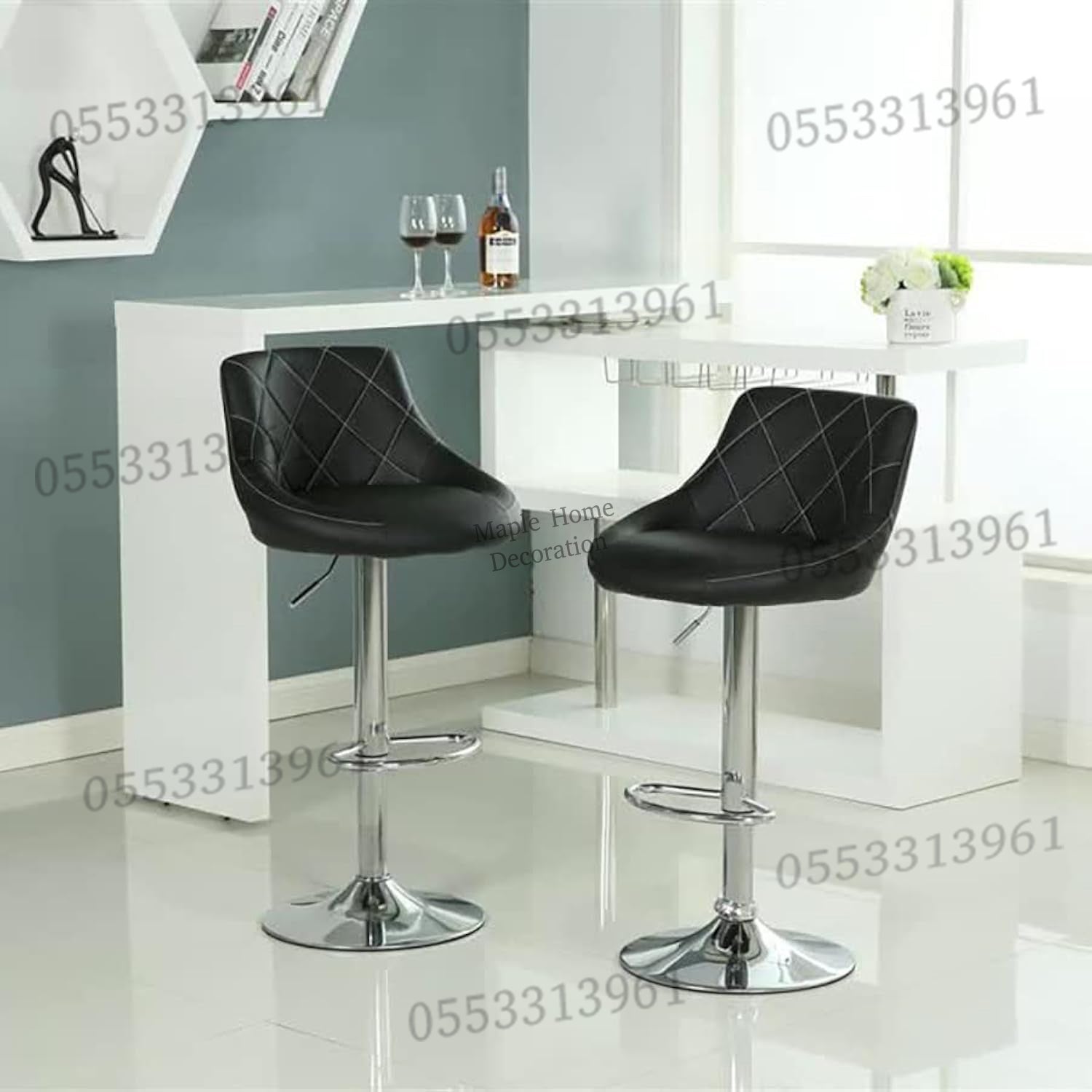 Adjustable Height Swivel Bar Stool Rotation, Stylish & Versatile Seating