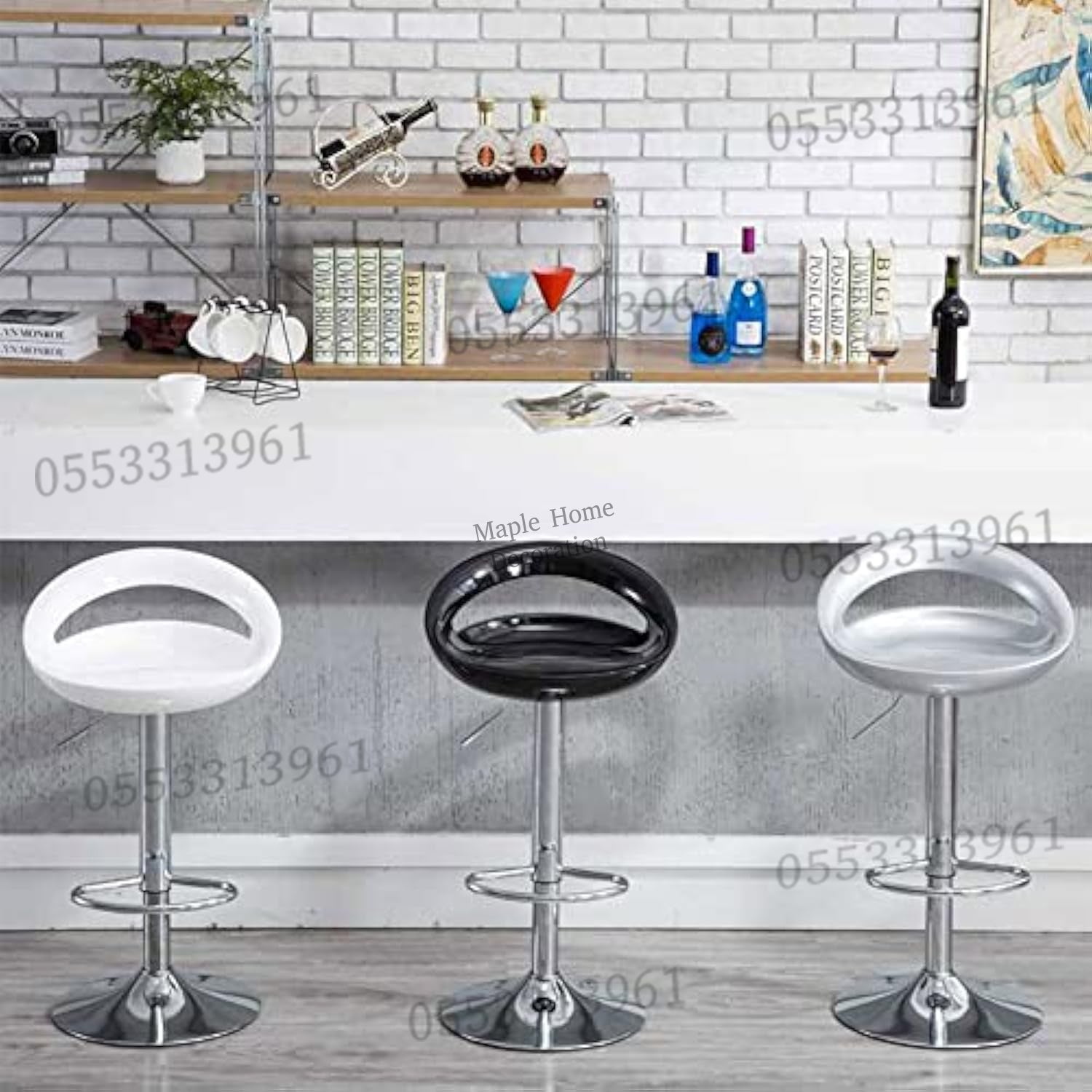 Adjustable Height Swivel Bar Stool Rotation, Stylish & Versatile Seating