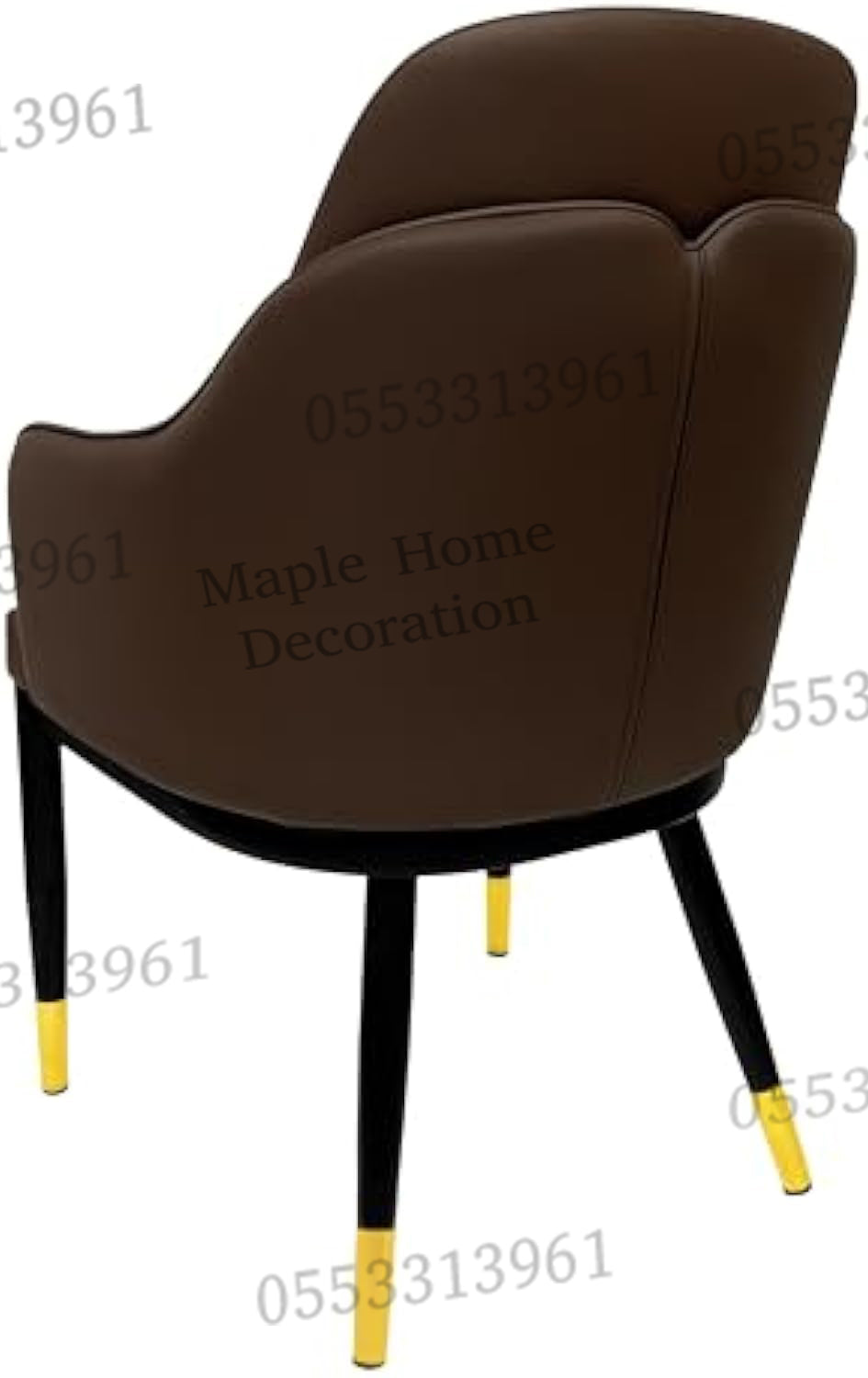 Dining Chairs Velvet Cushion Seat Chair Stainless Steel Golden Legs Dining Room Chair