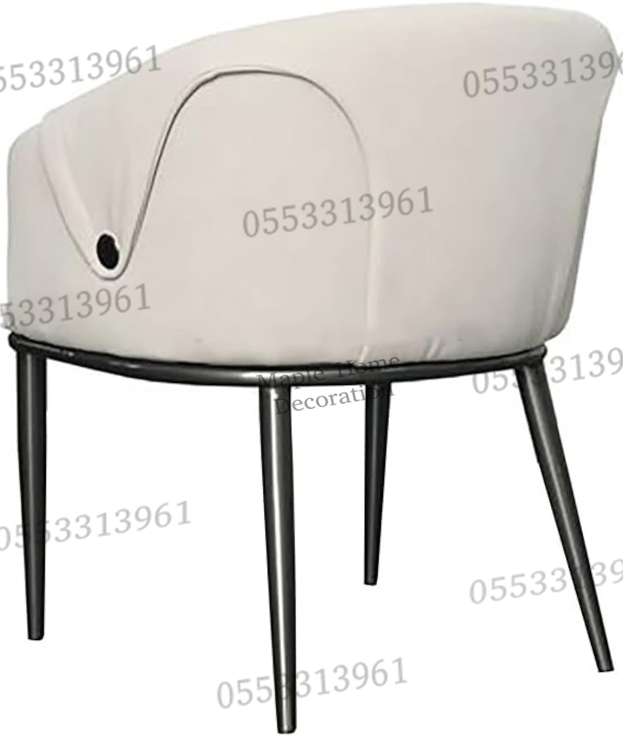 Dining Chairs Velvet Cushion Seat Chair Stainless Steel Golden Legs Dining Room Chair