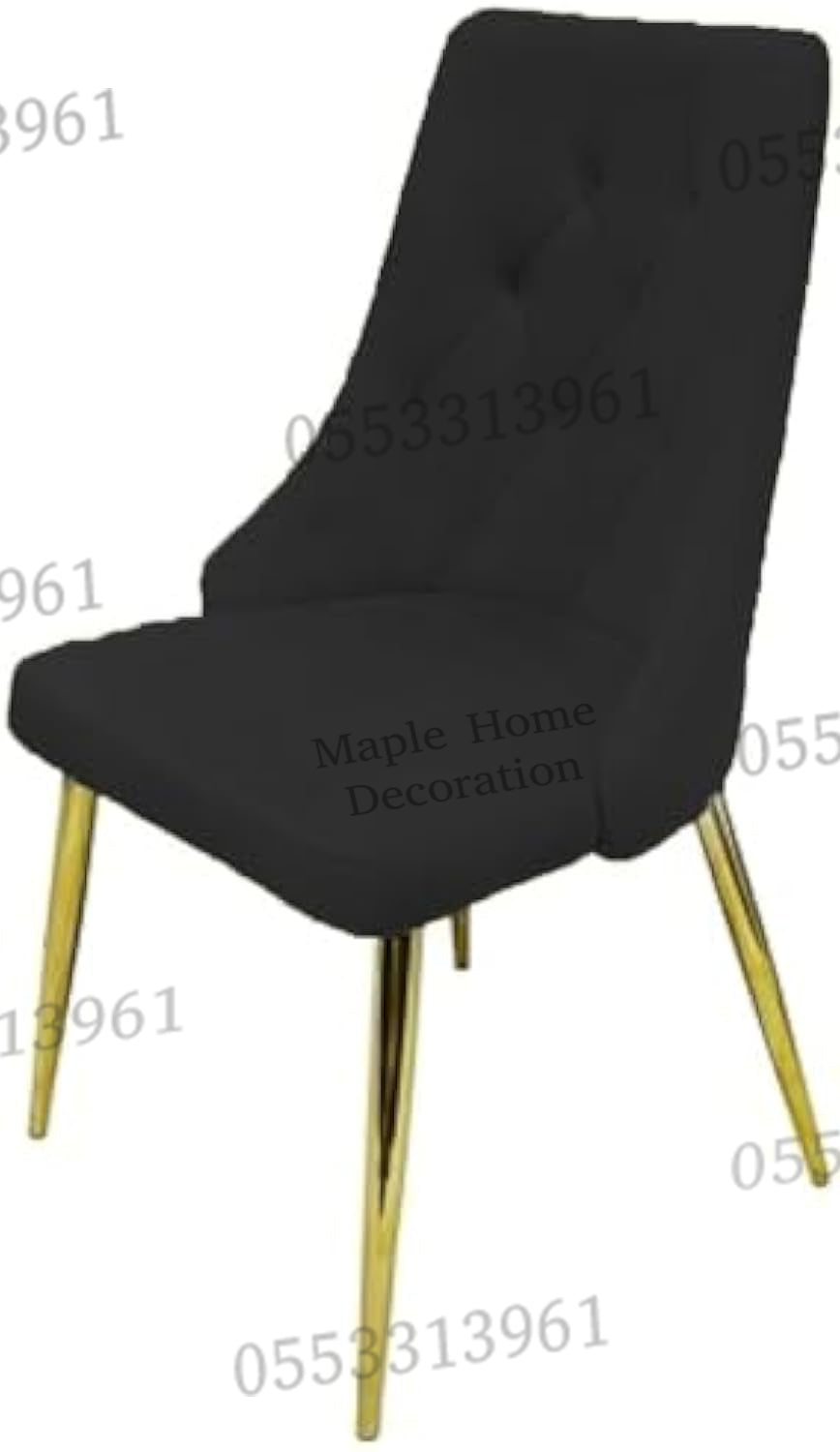 Dining Chairs Velvet Cushion Seat Chair Stainless Steel Golden Legs Dining Room Chair