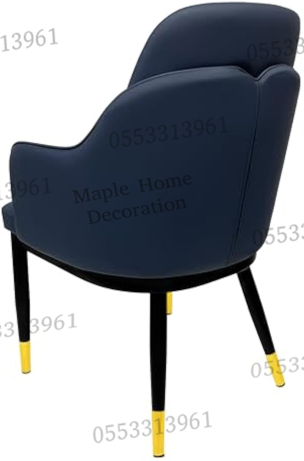 Dining Chairs Velvet Cushion Seat Chair Stainless Steel Golden Legs Dining Room Chair