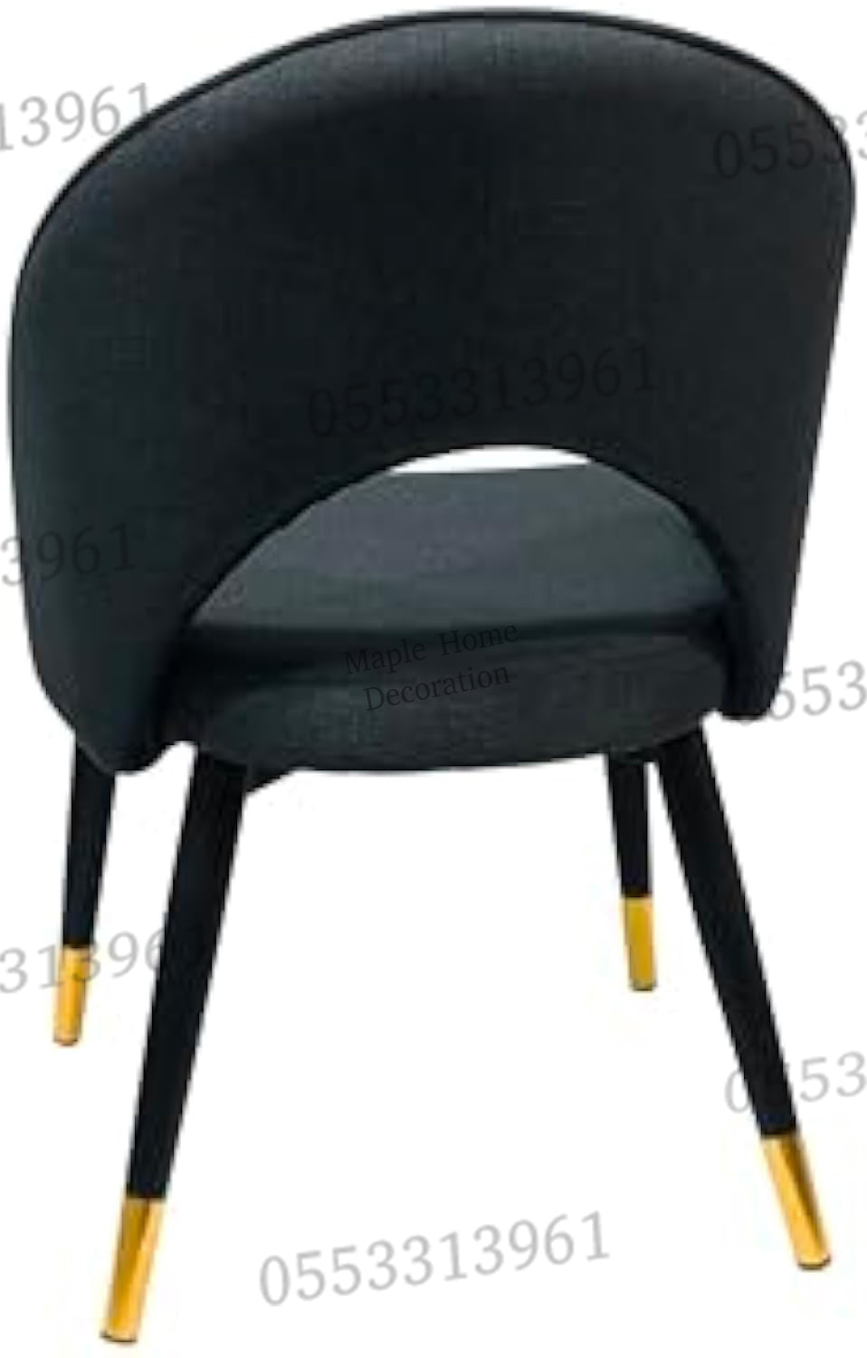 Dining Chairs Velvet Cushion Seat Chair Stainless Steel Golden Legs Dining Room Chair