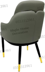Dining Chairs Velvet Cushion Seat Chair Stainless Steel Golden Legs Dining Room Chair