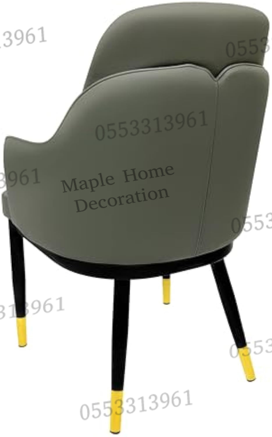 Dining Chairs Velvet Cushion Seat Chair Stainless Steel Golden Legs Dining Room Chair