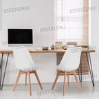 Dining Chairs Velvet Cushion Seat Chair Stainless Steel Golden Legs Dining Room Chair