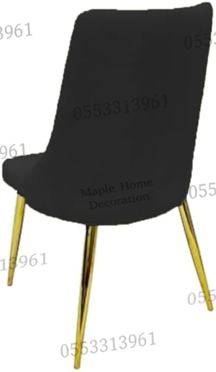 Dining Chairs Velvet Cushion Seat Chair Stainless Steel Golden Legs Dining Room Chair