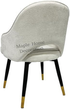 Dining Chairs Velvet Cushion Seat Chair Stainless Steel Golden Legs Dining Room Chair