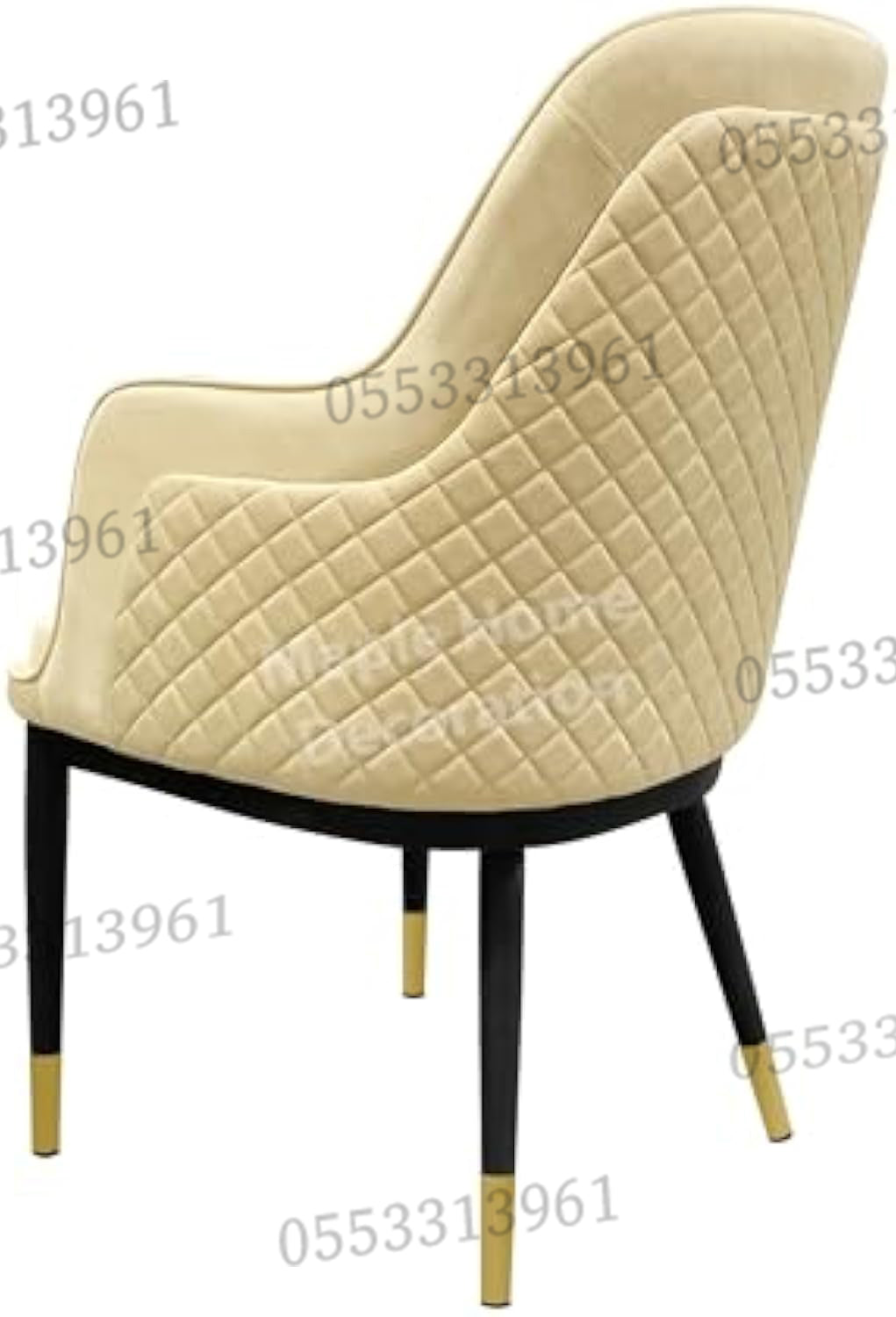 Dining Chairs Velvet Cushion Seat Chair Stainless Steel Golden Legs Dining Room Chair