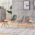 Dining Chairs Velvet Cushion Seat Chair Stainless Steel Golden Legs Dining Room Chair