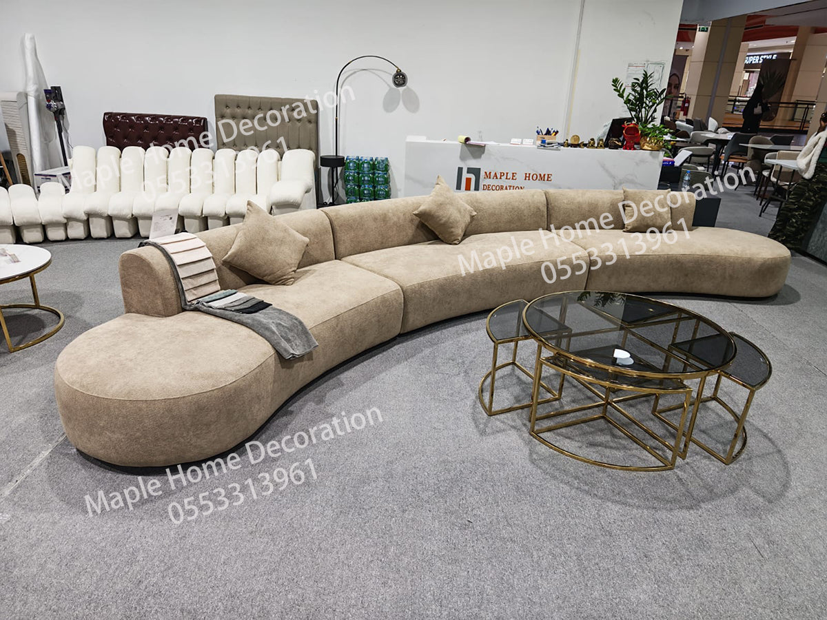 Maple Home Upholstered Sofa Set Custom Sizes & Colors,UAE-Made