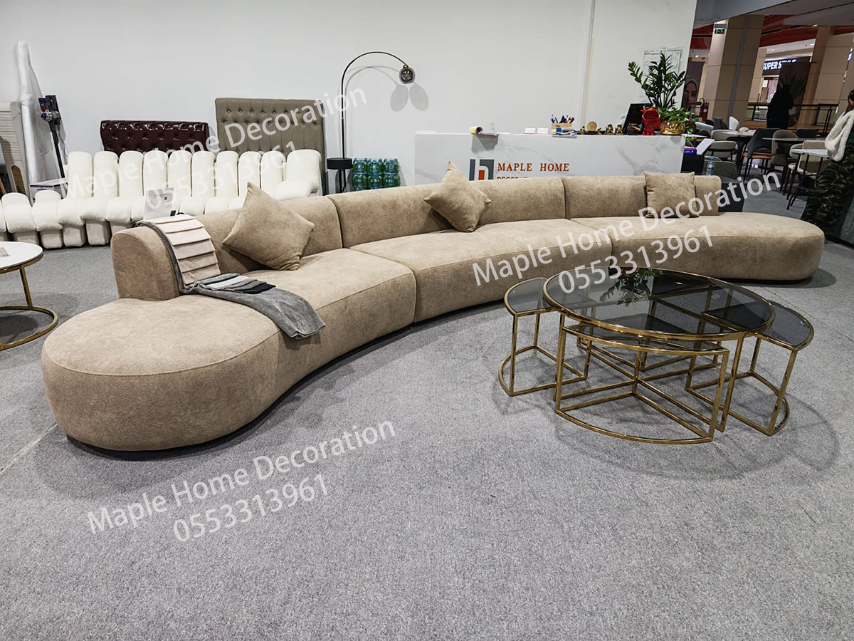 Maple Home Upholstered Sofa Set Custom Sizes & Colors,UAE-Made