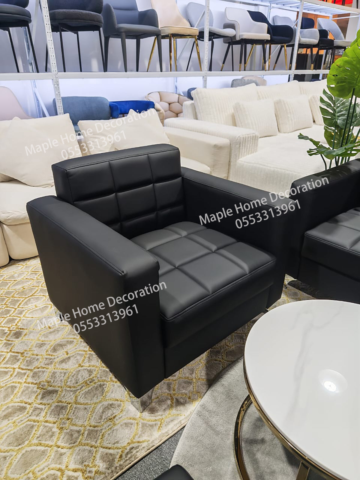 Maple Home Upholstered Sofa Set Custom Sizes & Colors,UAE-Made