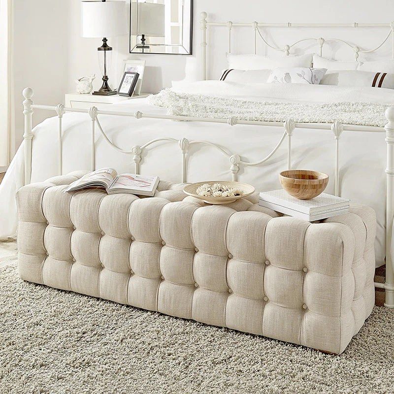 Maple Home Upholstered Ottoman ¨C Custom Sizes & Colors,UAE-Made