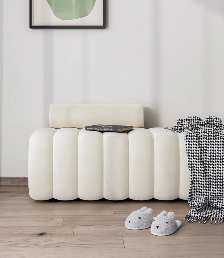 Maple Home Upholstered Ottoman ¨C Custom Sizes & Colors,UAE-Made