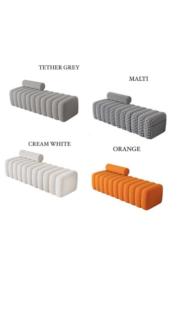 Maple Home Upholstered Ottoman ¨C Custom Sizes & Colors,UAE-Made